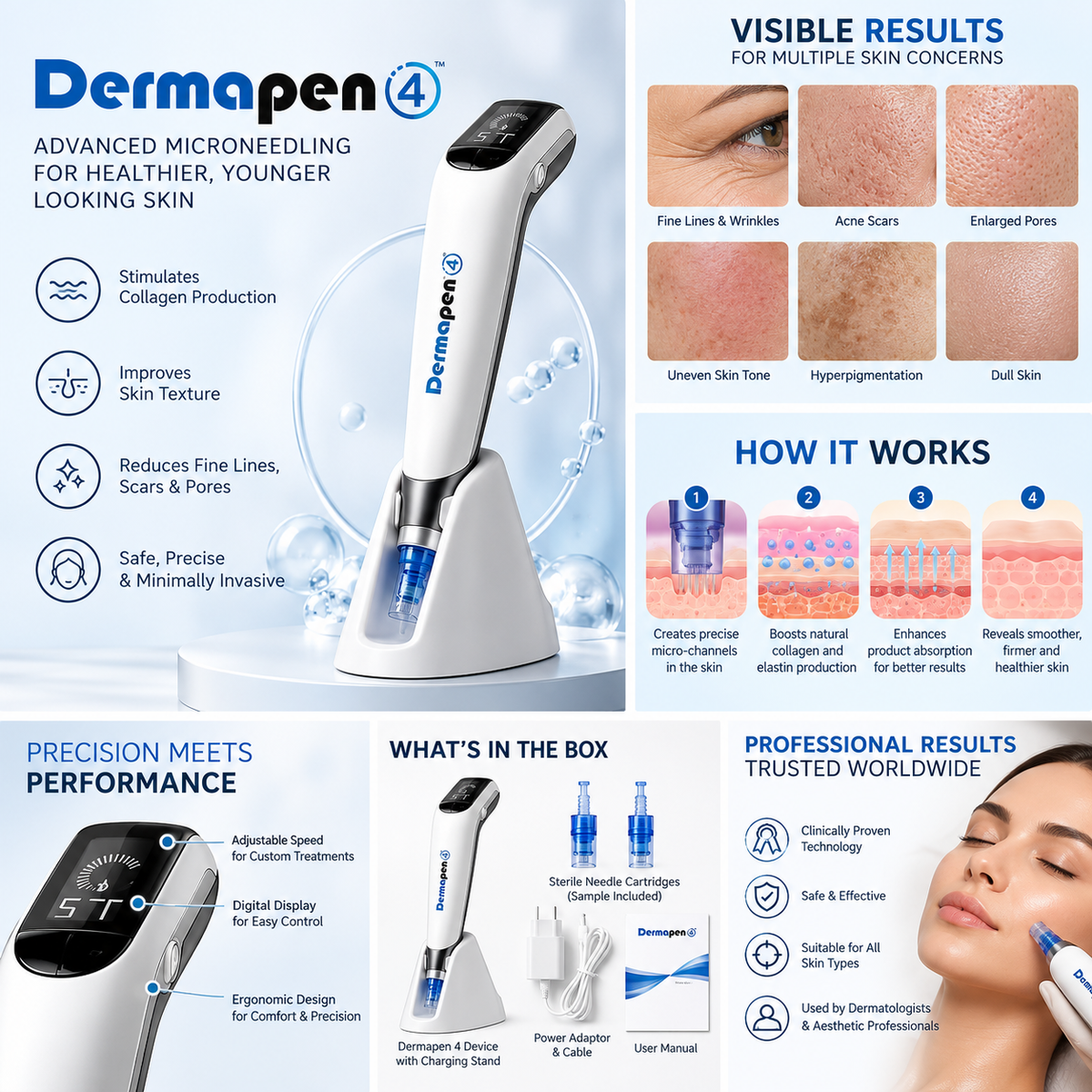Dermapen 4™ Professional Microneedling Device | COSDERMA