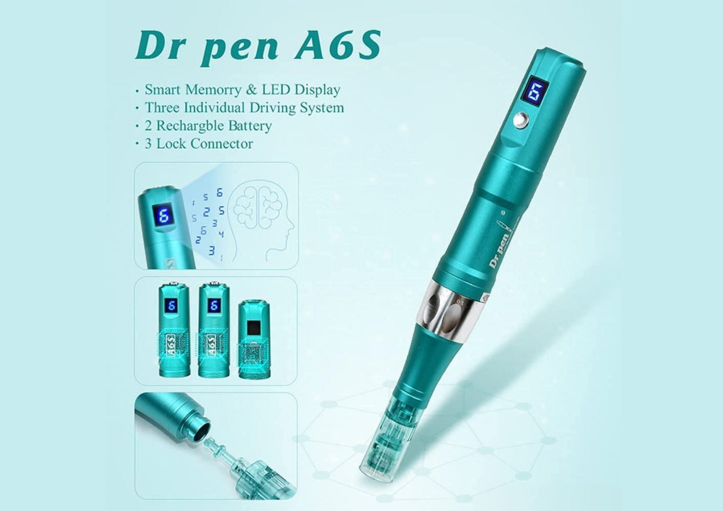 Dr. Pen A6S - Professional Microneedling Pen for Skin Rejuvenation