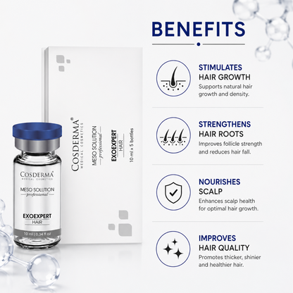 Cosderma Professional Meso Solution – EXOEXPERT HAIR (10ml x 5 Bottles)