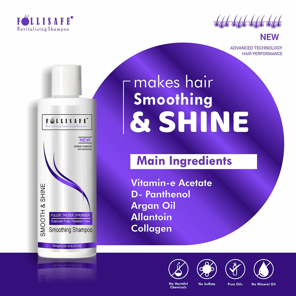 Follisafe Smoothing Shampoo – Professional Formula for Smooth and Shiny Hair