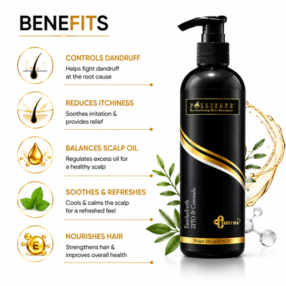 Follisafe Anti-Dandruff Shampoo with Tea Tree Oil & Zinc PCA – Soothes, Hydrates, & Revitalizes