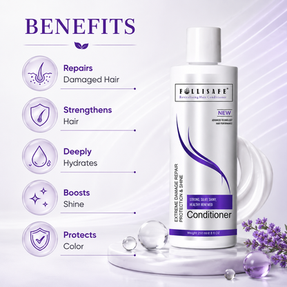 Follisafe Hair Conditioner - Advanced Damage Repair & Shine for Treated Hair
