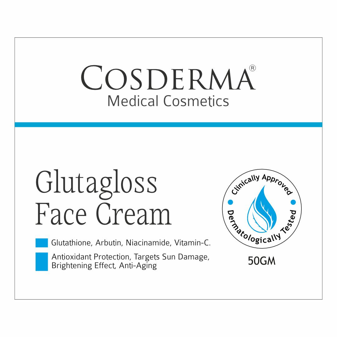 Cosderma Glutagloss Face Cream - Advanced Brightening & Nourishing Moisturizer