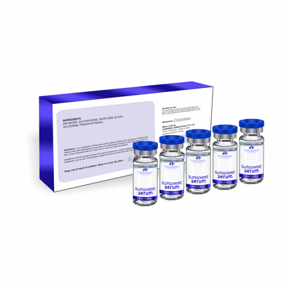 Cosderma Glutathione Serum - Powerful Brightening & Anti-Aging Treatment (5 Vials x 10ml)