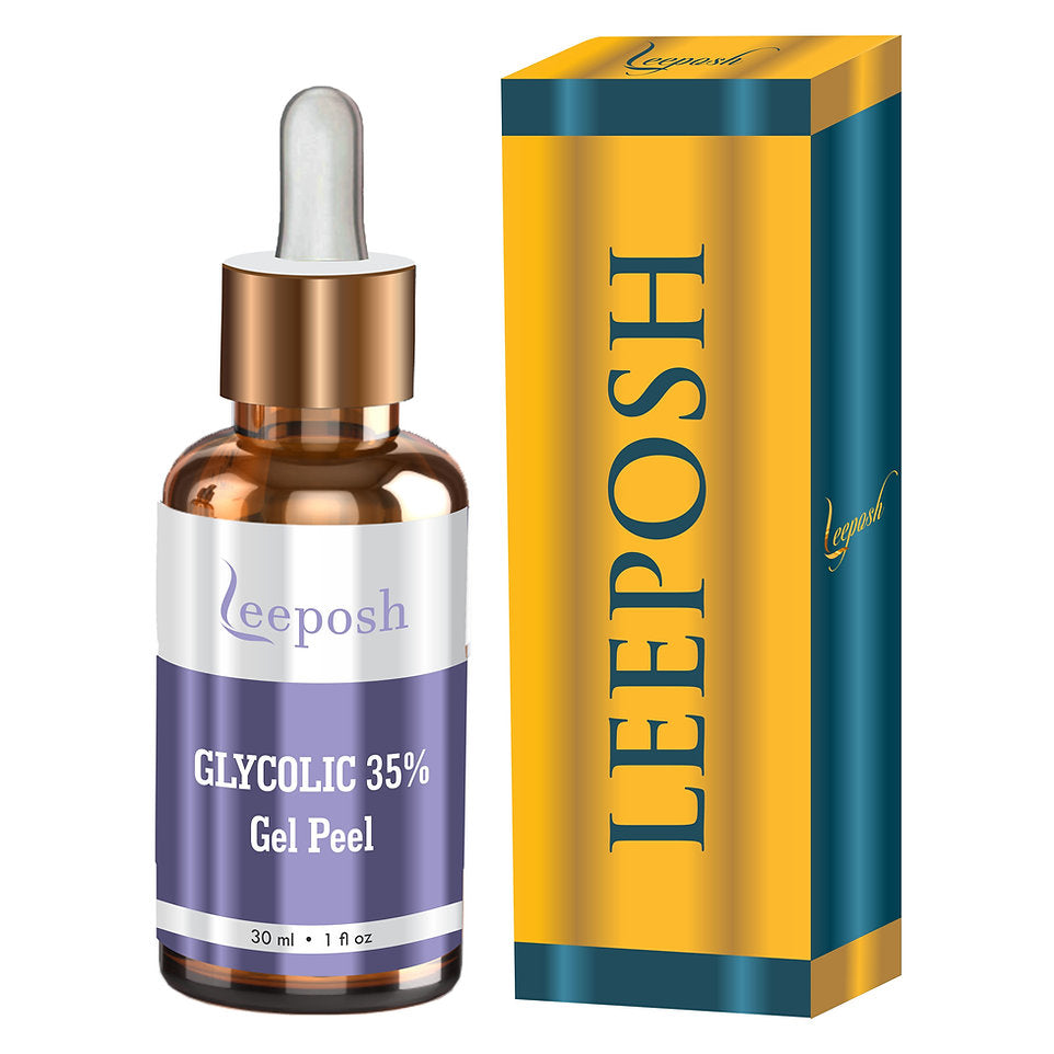 Leeposh Glycolic Acid 35% Gel Peel – AHA Facial Peel for Youthful Skin