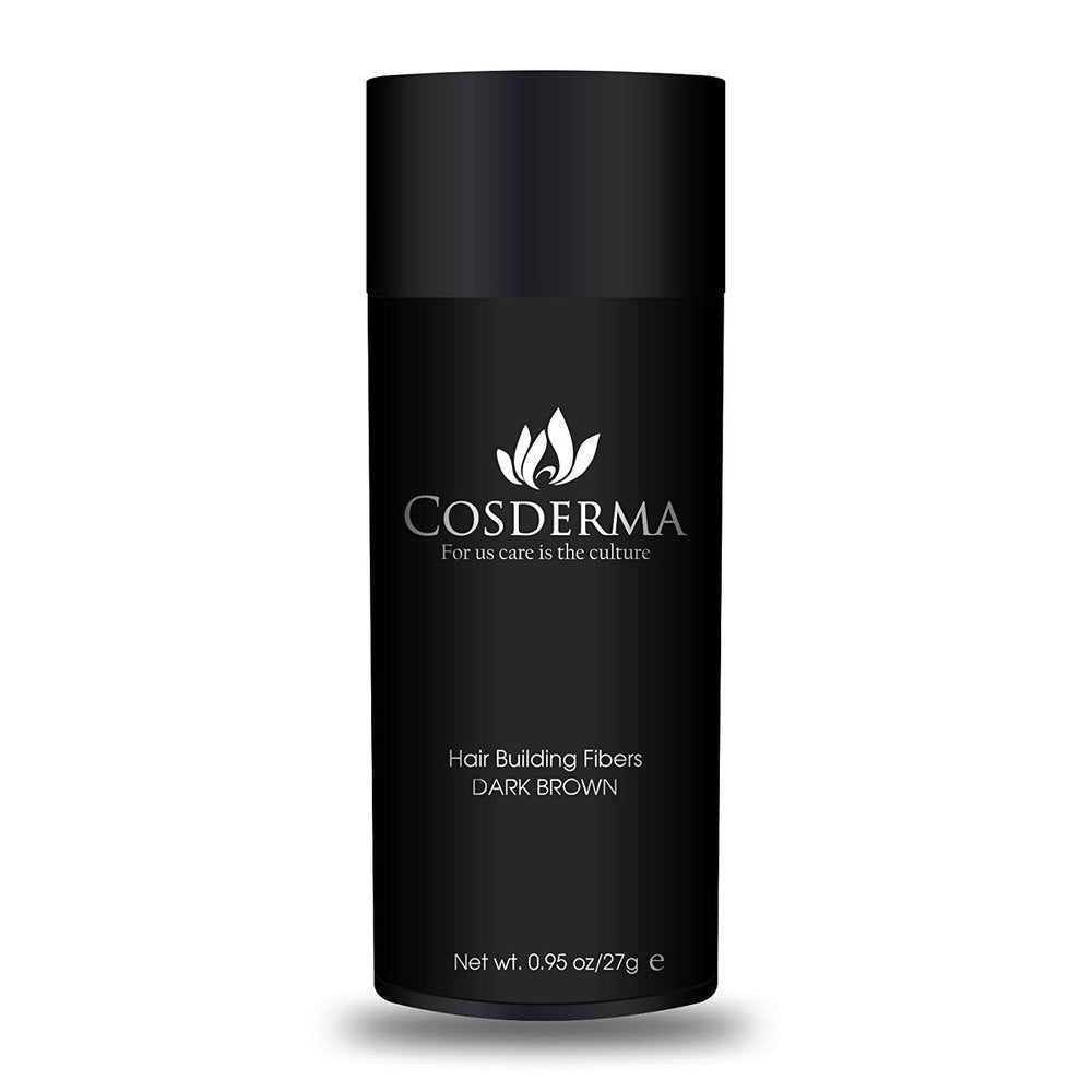 Cosderma Hair Building Fiber Dark Brown - Natural Keratin Hair Thickening Fibers