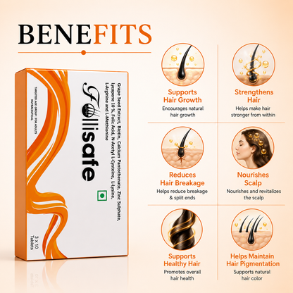 Follisafe Hair Regrowth Tablets (30 Tablets)