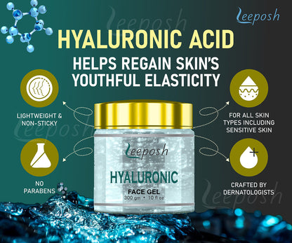 Leeposh Hyaluronic Acid Face Gel Cream Anti ageing Hydrating Gel Anti ageing Gel