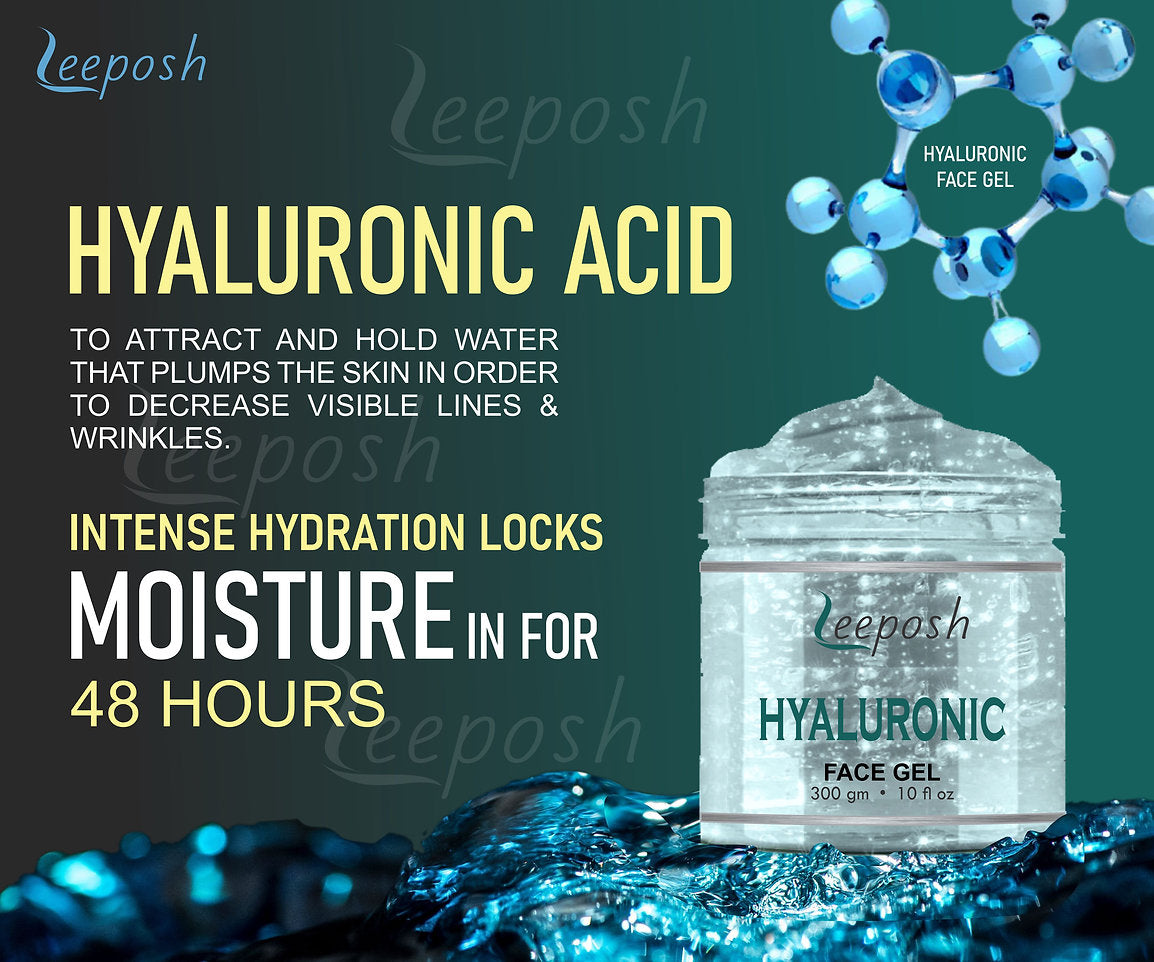 Leeposh Hyaluronic Acid Face Gel Cream Anti ageing Hydrating Gel Anti ageing Gel