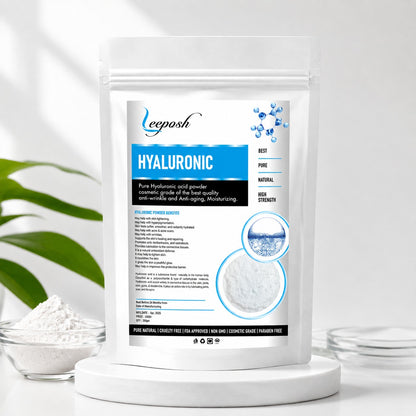 Leeposh Pure Hyaluronic Acid Powder – Cosmetic Grade for Anti-Aging & Moisturizing