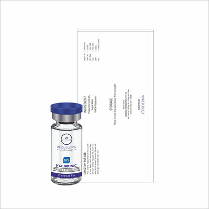 Cosderma Professional Meso Solution – Hyaluronic Wrinkle Reduction Serum | Professional Serum for Wrinkle Reduction & Hydration