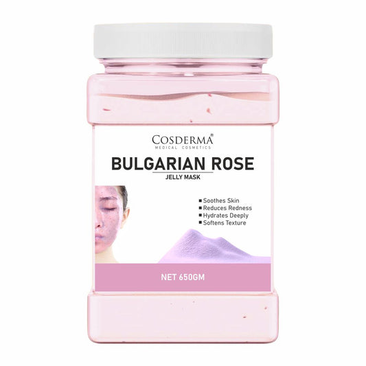 Cosderma Bulgarian Rose Jelly Mask – Soothing, Hydrating & Redness-Reducing Face Pack (650gm)