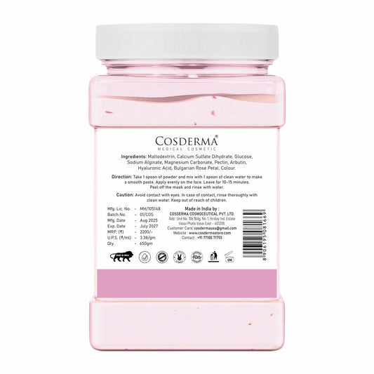 Cosderma Bulgarian Rose Jelly Mask – Soothing, Hydrating & Redness-Reducing Face Pack (650gm)