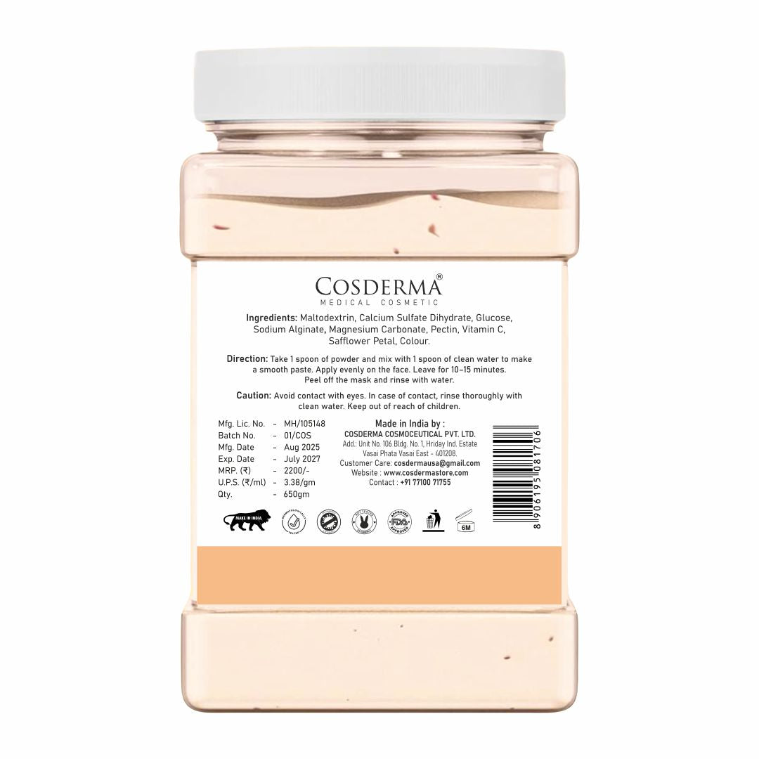 Cosderma Vitamin C Jelly Mask – Skin Brightening, Pigmentation Control & Glow Boosting Mask (650gm)