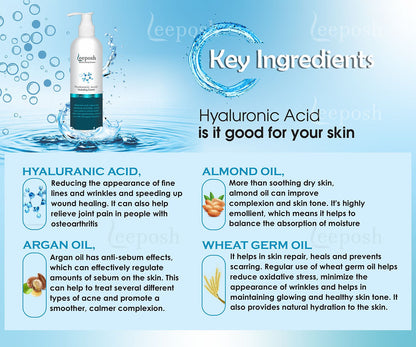 Leeposh Hyaluronic Acid Moisturizer – Intense Hydration & Anti-Aging Cream