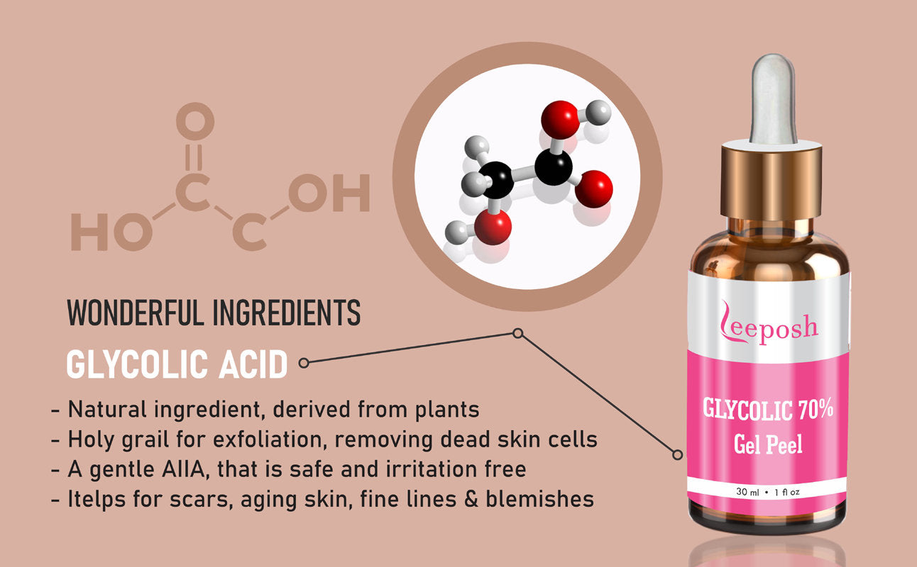 Leeposh 70% Glycolic Acid Peel - Radiant Skin Treatment