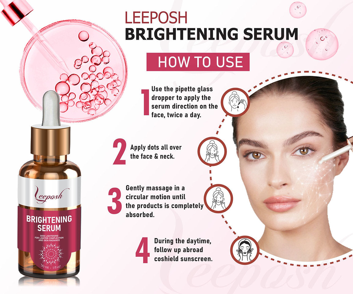 Leeposh 5% Alpha Arbutin Brightening Serum | For Pigmentation, Blemishes, and Dark Spots