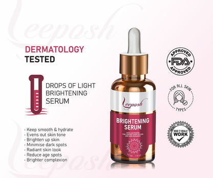 Leeposh 5% Alpha Arbutin Brightening Serum | For Pigmentation, Blemishes, and Dark Spots