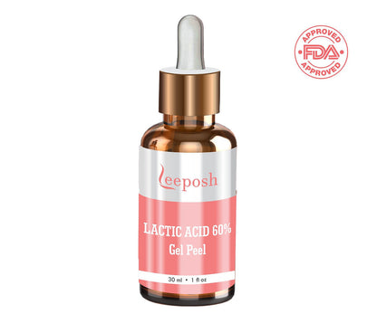 Leeposh Lactic Acid 40% Gel Peel for Melasma, Deep Pigmentation, Blemishes & Glowing Skin