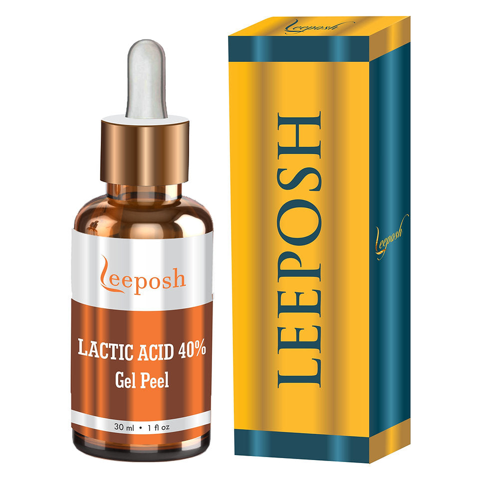 Leeposh Lactic Acid 40% Gel Peel for Melasma, Deep Pigmentation, Blemishes & Glowing Skin