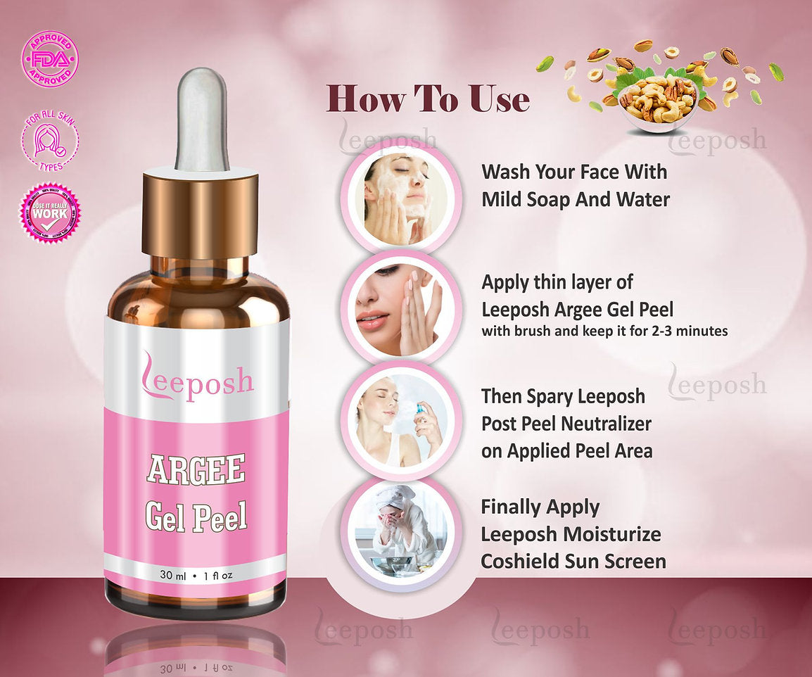 Leeposh Argee Peel - Lactic Acid & Arginine for Youthful, Radiant Skin