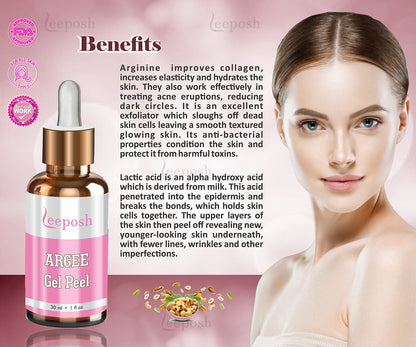 Leeposh Argee Peel - Lactic Acid & Arginine for Youthful, Radiant Skin