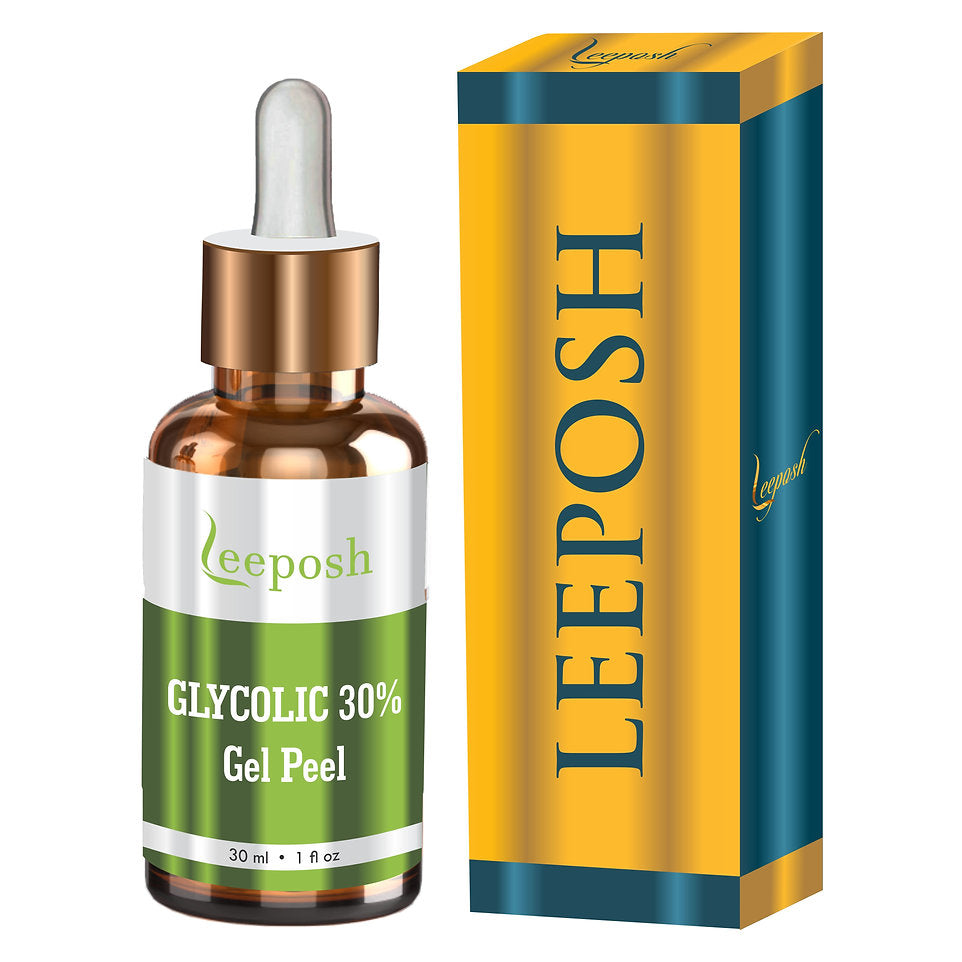 Leeposh Glycolic 30% Gel Peel | Professional Skin Rejuvenation Treatment