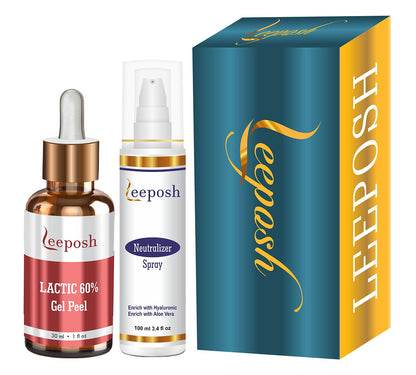 Leeposh Lactic Acid 60% Peel with Hydra-Repair Neutralizer Spray