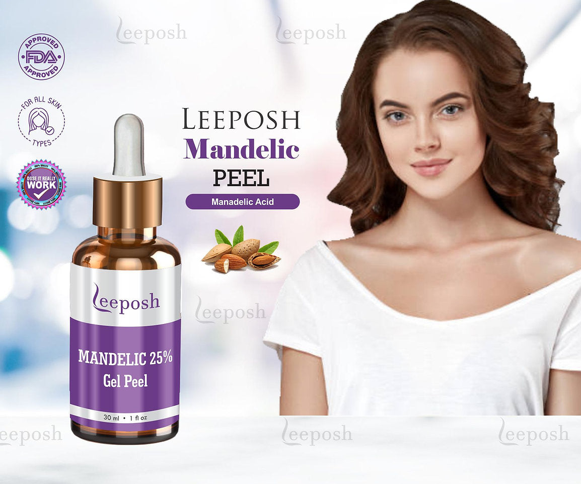 Leeposh Mandelic Acid Peel 25% – Acne Treatment, Acne Scars, & Oil Control