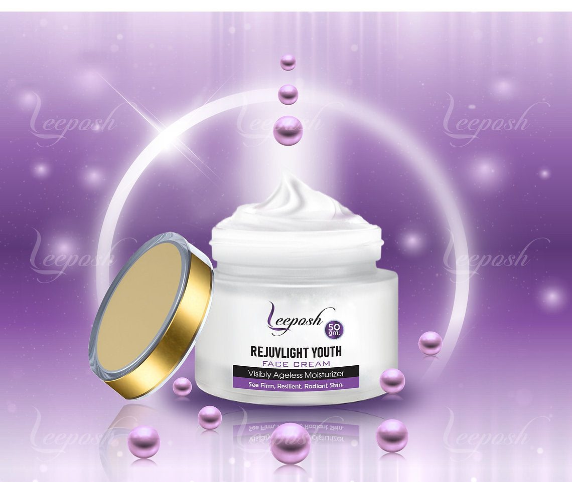 Leeposh RejuvLight Youth Face Cream with Argireline Peptides | Anti-Aging & Skin Firming