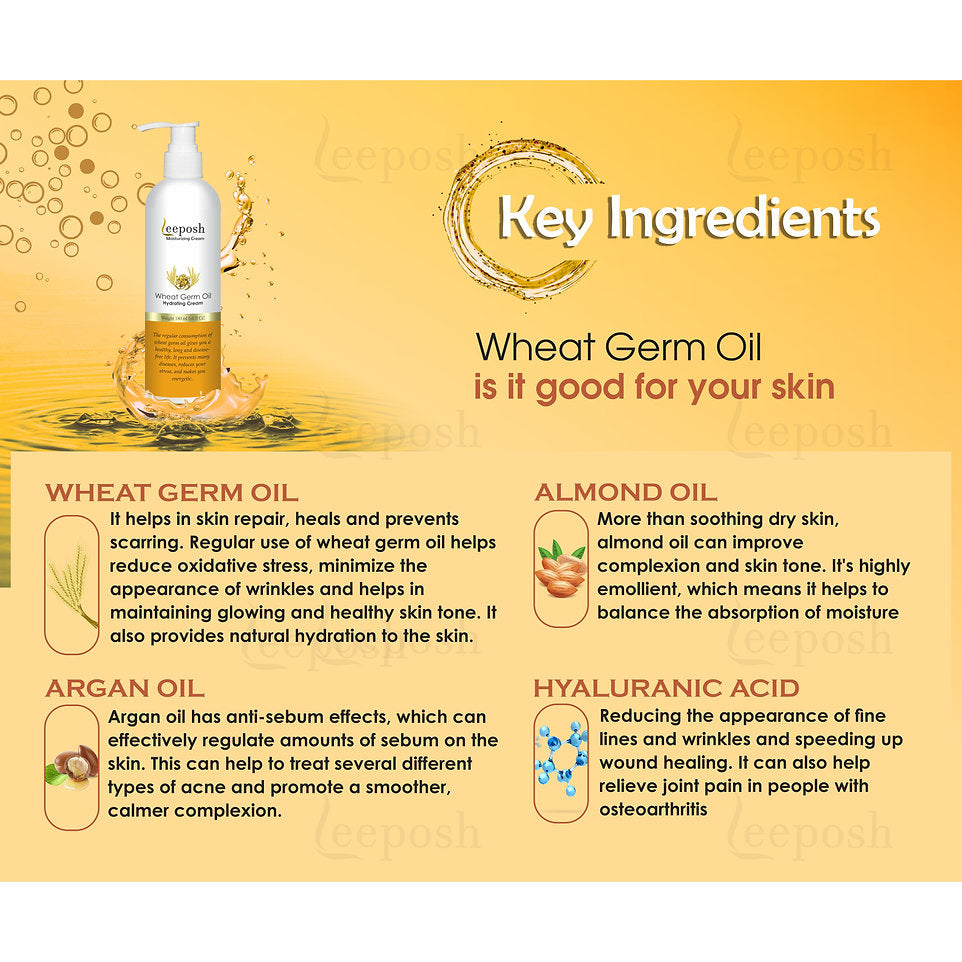 Leeposh Wheat Germ Oil Moisturizing Cream