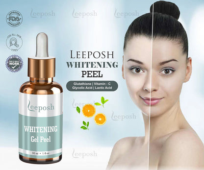 Leeposh Whitening Peel - Skin Lightening & Dark Spot Removal Treatment with Neutralizer Spray