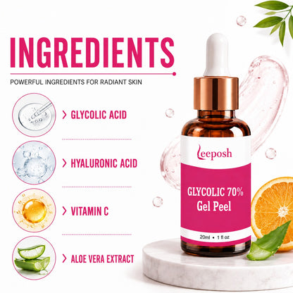 Leeposh 70% Glycolic Acid Peel - Radiant Skin Treatment
