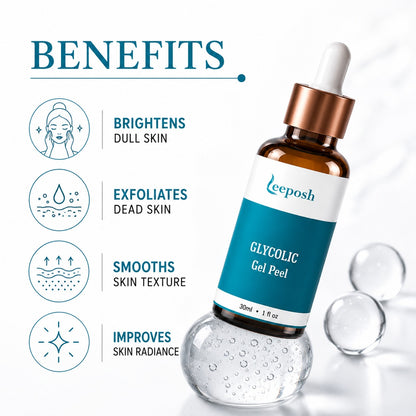 Leeposh Glycolic Acid Peel AHA – Rejuvenating Brightening Glow Peel