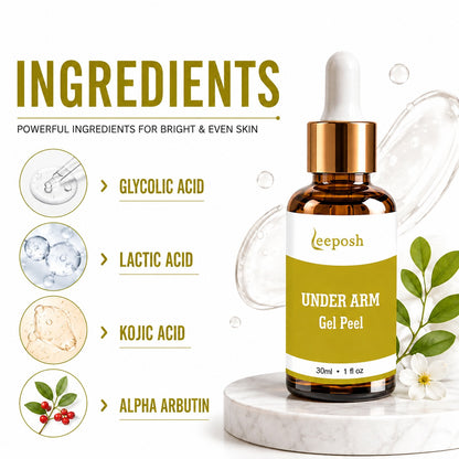 Leeposh Under Arm Whitening Peel | Lightening & Exfoliating Peel for Dark Spots