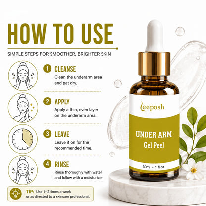 Leeposh Under Arm Whitening Peel | Lightening & Exfoliating Peel for Dark Spots