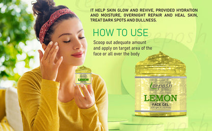 Leeposh Lemon Face Gel for Glow & Lightening | FDA Approved for Clear Skin