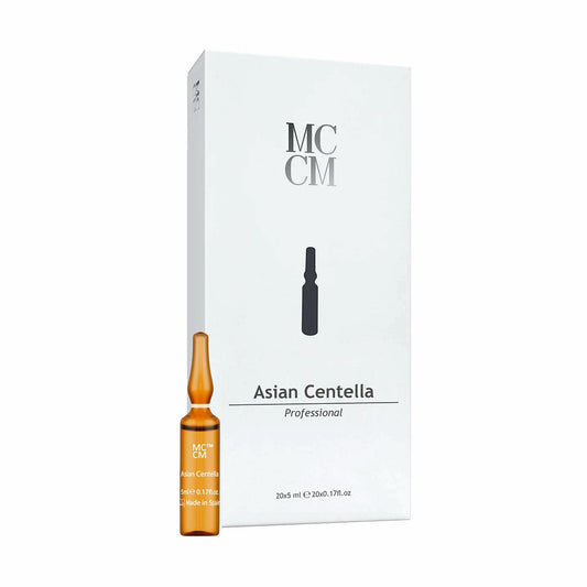 MCCM Asian Centella Ampoules - Collagen & Elastin Booster for Skin Rejuvenation 20 Ampoules x 5 ml