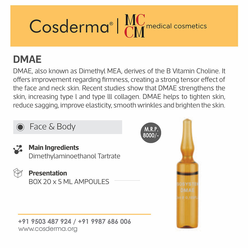 MCCM DMAE Ampoules - Anti-Aging Skin Firming Treatment