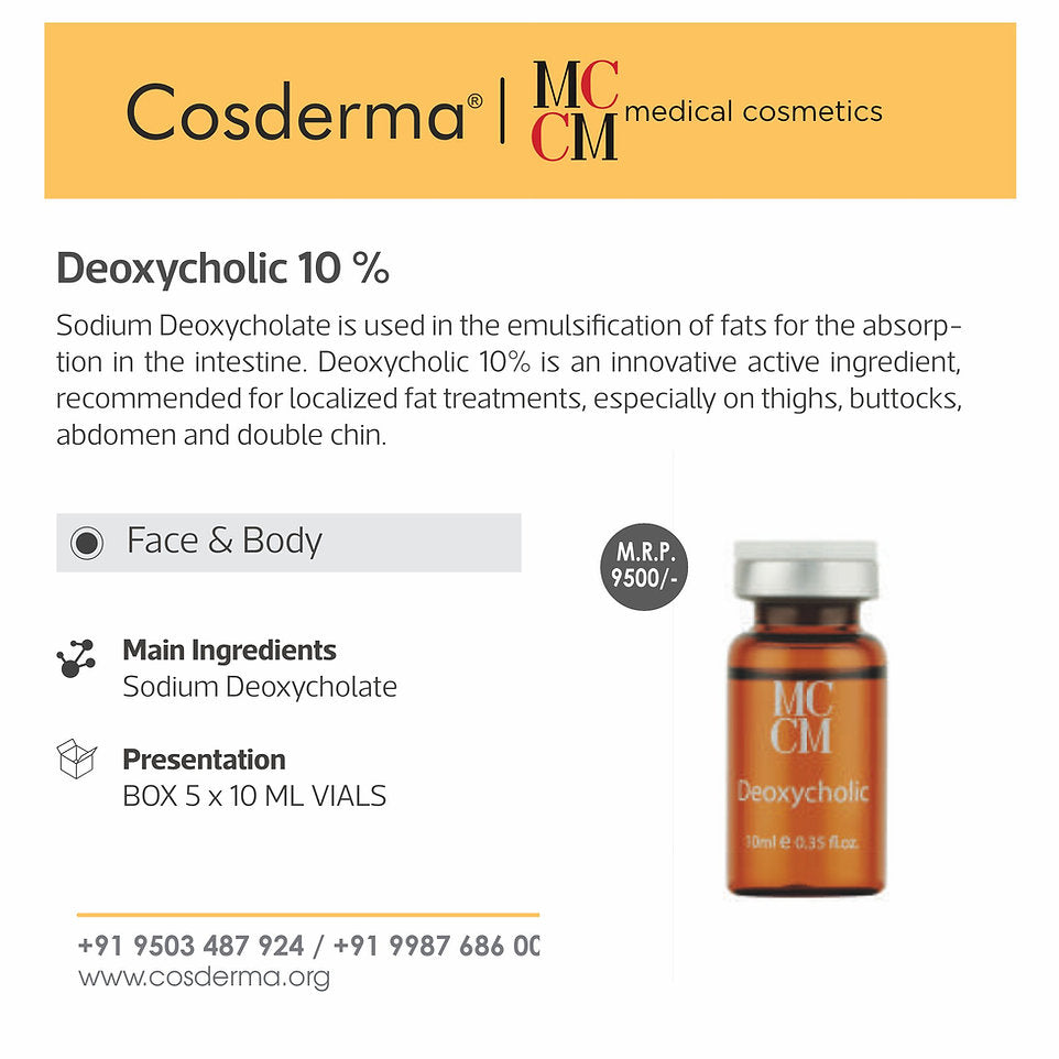 MCCM Deoxycholic 10% | Body Contouring & Fat Reduction