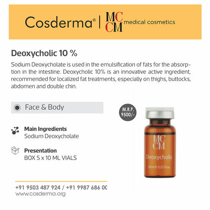 MCCM Deoxycholic 10% | Body Contouring & Fat Reduction