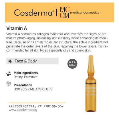 MCCM Vitamin A Ampoules - Renew and Rejuvenate Your Skin