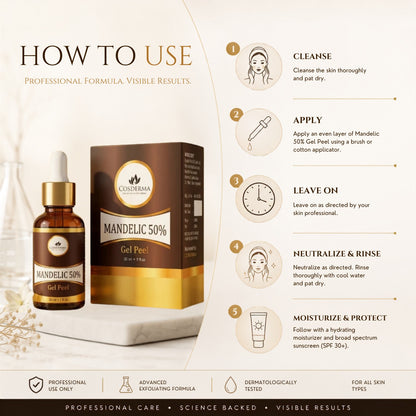 Cosderma Mandelic Peel 50% | Exfoliating Facial Peel for Youthful & Clear Skin | Professional Derma Peel