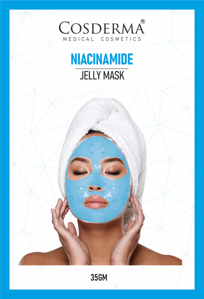 Cosderma Niacinamide Jelly Mask (10 x 35gm) – Oil Control, Pore Tightening & Brightening Peel-Off Mask