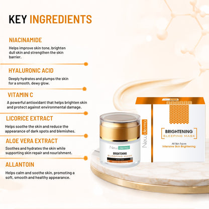 Newderma Brightening Sleeping Mask | Overnight Radiance Boost