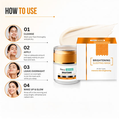 Newderma Brightening Sleeping Mask | Overnight Radiance Boost