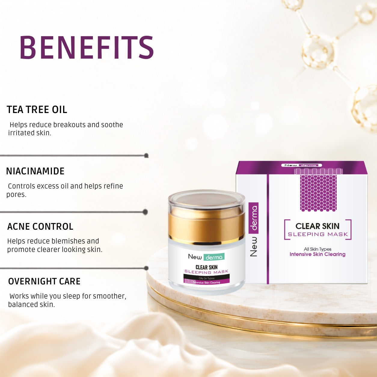 Newderma Clear Skin Sleeping Masque for Acne & Oil Control