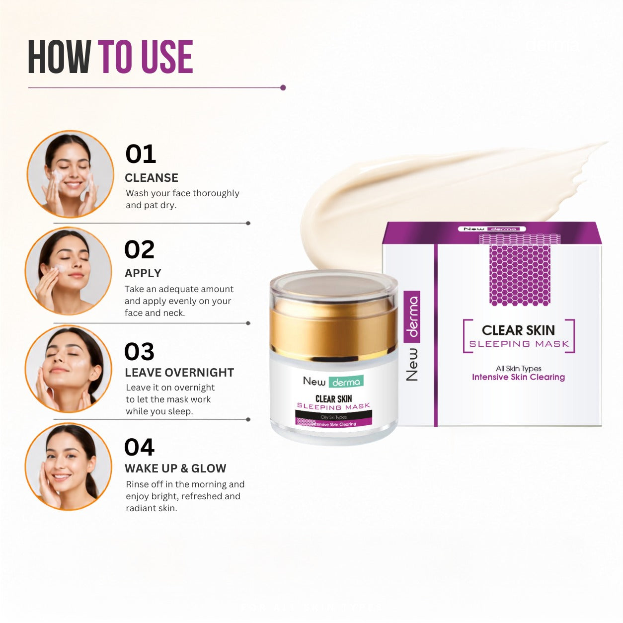 Newderma Clear Skin Sleeping Masque for Acne & Oil Control