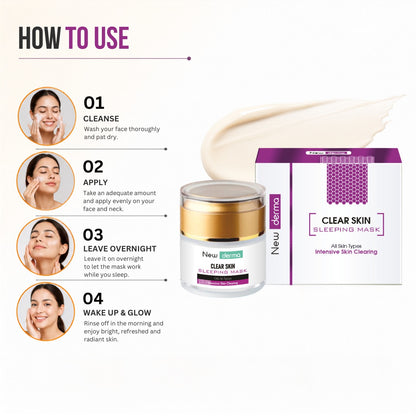 Newderma Clear Skin Sleeping Masque for Acne & Oil Control