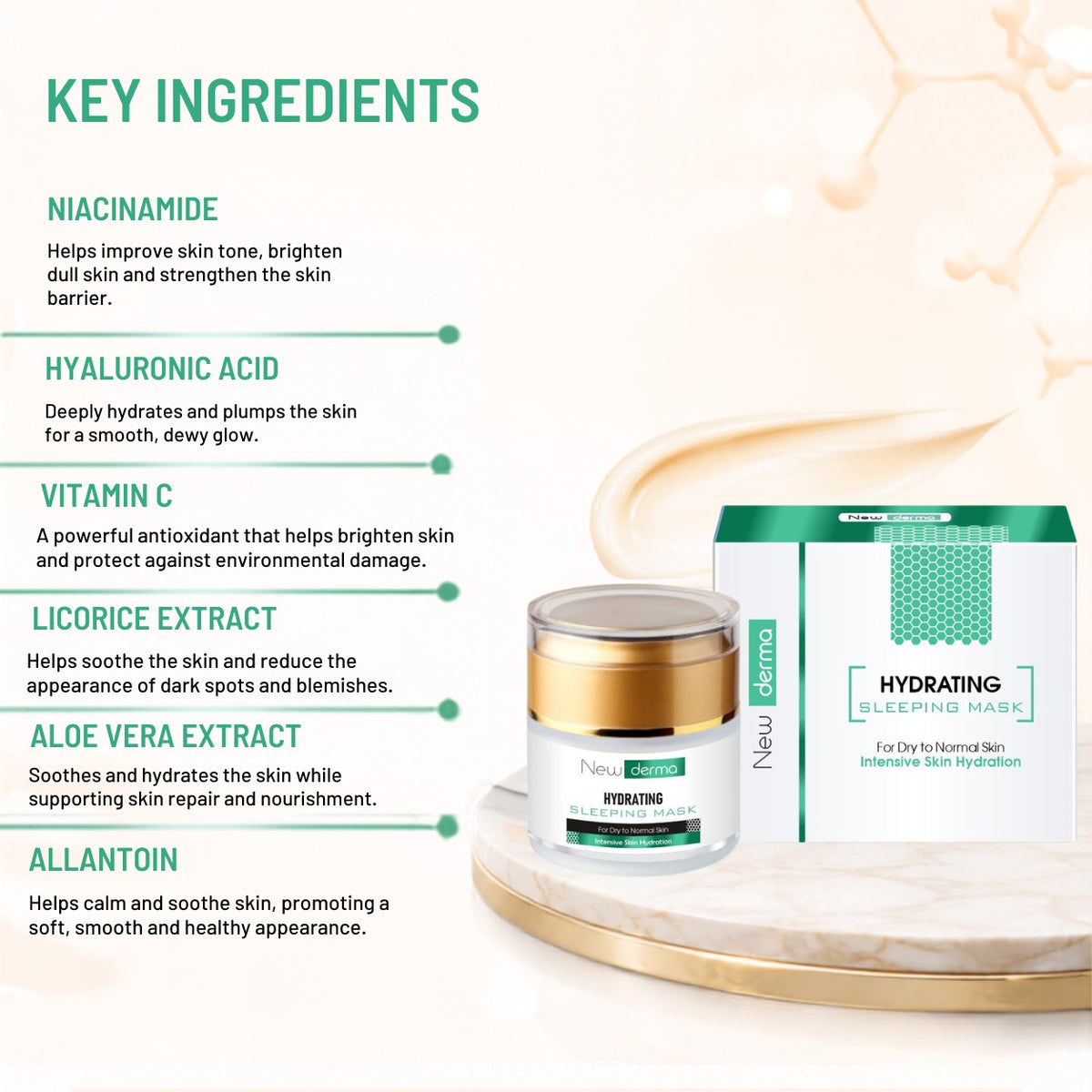 Newderma Hydrating Sleeping Masque | Overnight Skin Moisture Boost